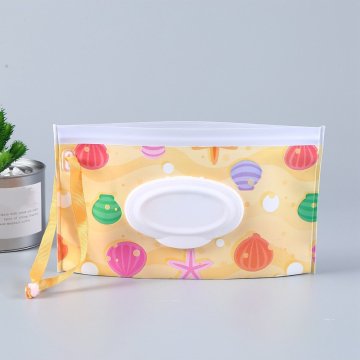 Portable Baby Wet Wipes Bag Case Reusable Wipes Container Wet Paper Tissue Box Dispenser Carrying Case for Stroller Baby Items