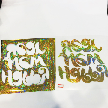 Cricut Easy Weed PET Laser Heat Transfer Paper Vinyl Sheets Film Clothing 10-15 Sec 130-150'C 0.9 - 0.12mm SINAMAY 10 Sqm B001-1