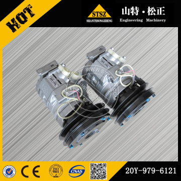 PC200-7 hava kompresörü 20Y-979-6121 komatsu ekskavatör yedek parçaları