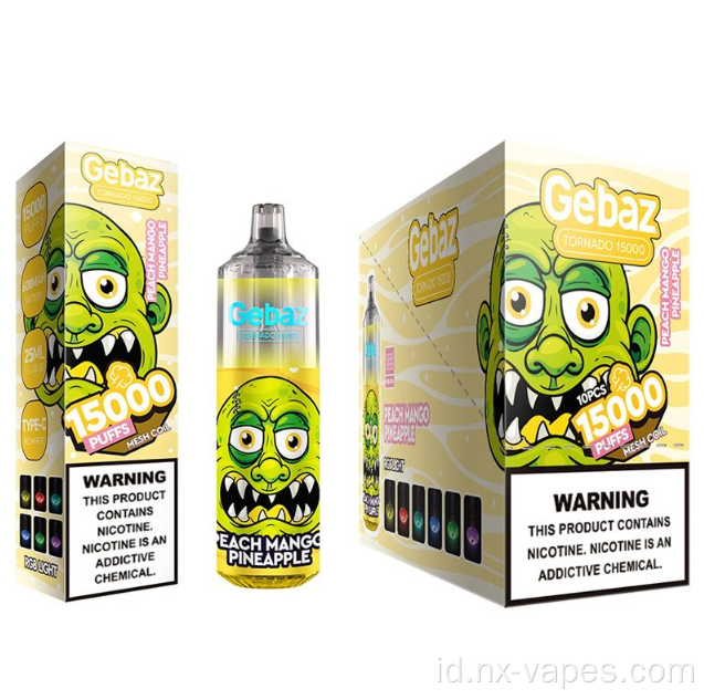 Gebaz tornado 15000 puffs harga grosir