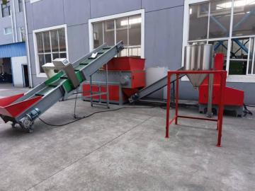 Shredder and Crusher Combination for Plastic recycling