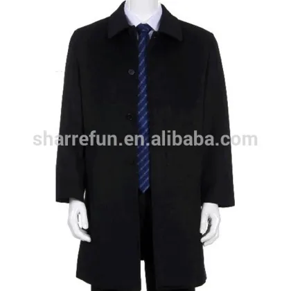 factory wholesale high quality men pure cashmere overcoat SFC-601
