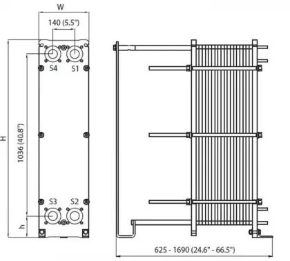 Heat Exchanger For Refrigeration Fordustry