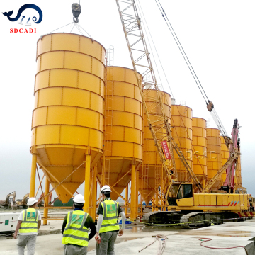 SDCAD Professional Steel Silos: Capacities from 100 to 300 Ton for Poultry Feed Storage