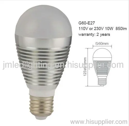 Epistar 5630smd 850lm E27 Base High Lumen Led Bulb 
