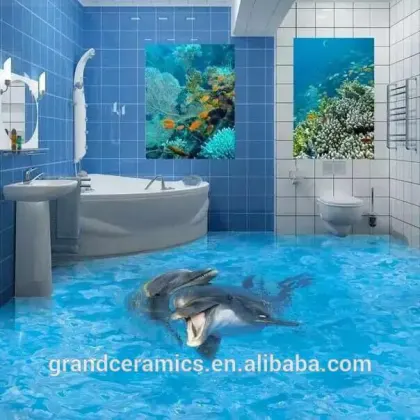 3d ink jet red color ceramics red color floor ceramics