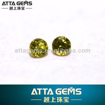 Brilliant round cut mini size 1.5mm natural yellow sapphire gemstone