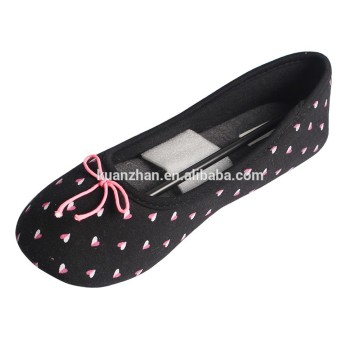 latest fashion design ballerinas fabric ladies flat shoes