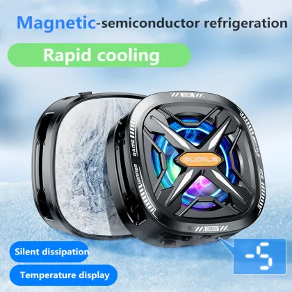 FS05 Mobile Phone Radiator Cooler - Three-Speed Adjustable Semiconductor Cooling for Gamers