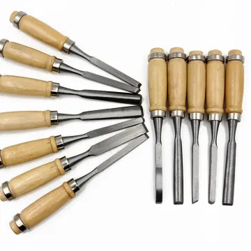 12 Pcs Carving Chisel Set - Woodworking Tools with Bag