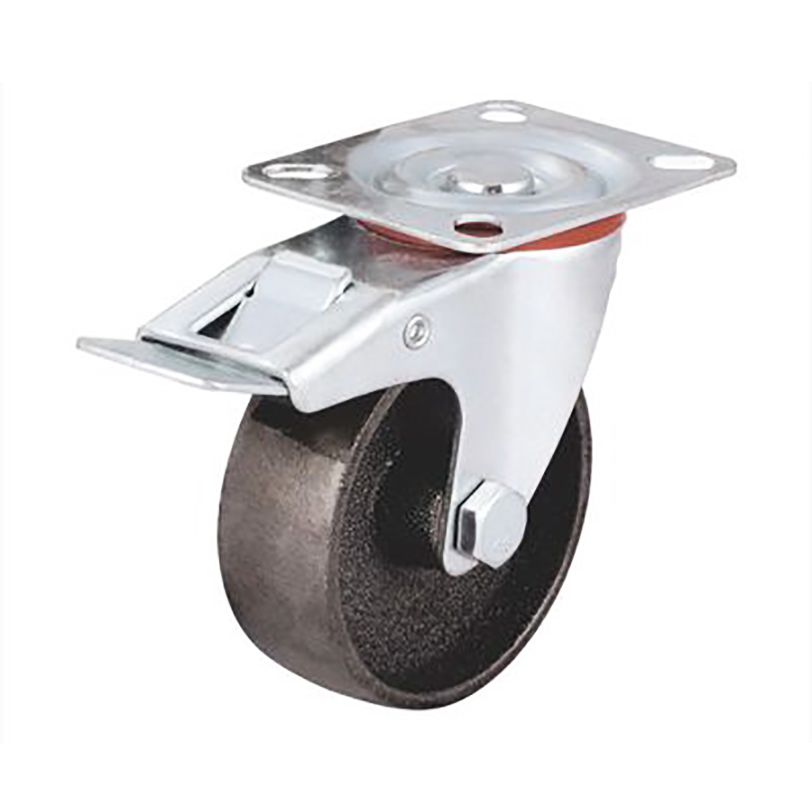 Industry Cast Iron Casters Brake