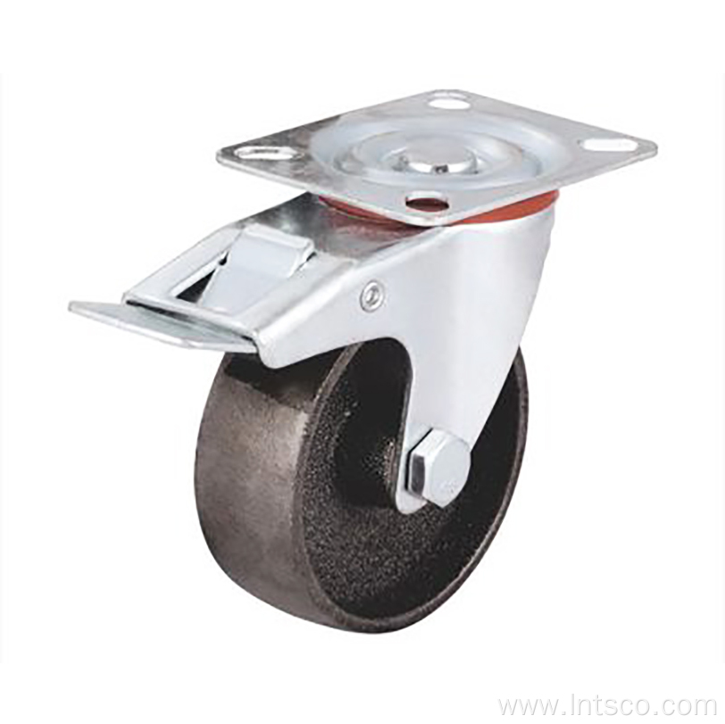 Industry Cast Iron Brake Casters