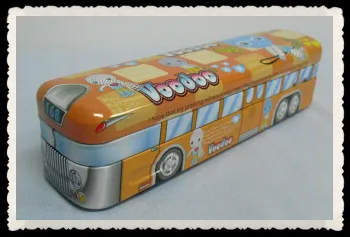 Bus shaped school pencil tin box