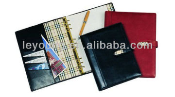 A4 Spiral Ring Leather Notepad Cover