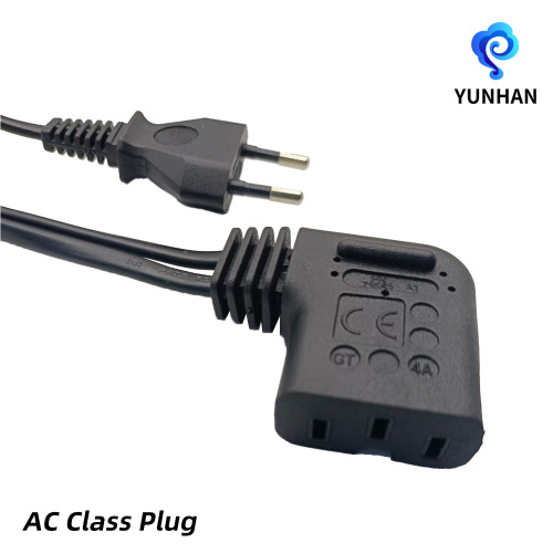 Kabel Daya IEC Dua Pin Eropa Dua Pin