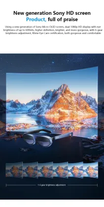 Rokid Max Smart Glasses: 3D Gaming and Casting for iPhone and Huawei