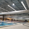 Application of bag air duct in swimming pool