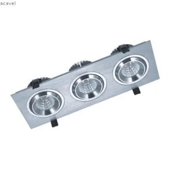 1*17w,2*17w,3*17w  SHARP COB led grille lighting with CE and RoHS