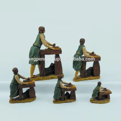 Custom resin carpenter artistic collection,polyresin carpenter figurines, resin figure sculpture ,carpenter statue