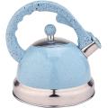 Sky Blue Mirror Stainless Steel Whistling Tea Kettle