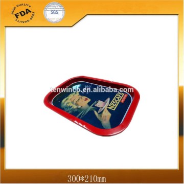 Square Tin Tray with offset Printing double side