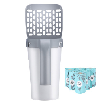 Portable Pet Waste Scooper with Bag Holder