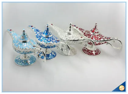 Shinny Gifts Enamel Aladdin Lamp Souvenir Aladdin Trade