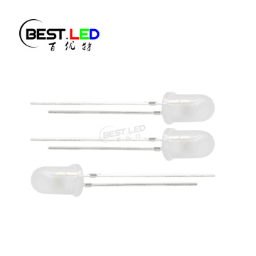 White Diffused 5mm LED Cool White 7000-10000K