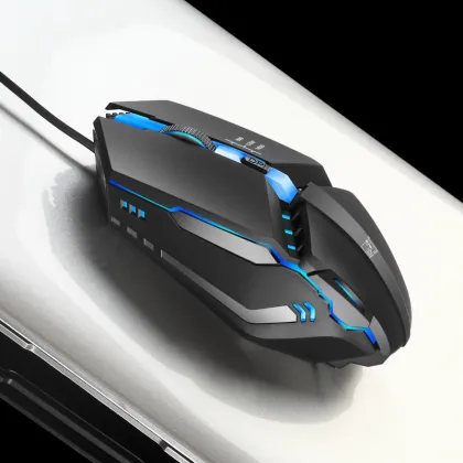 Black K3 Wired USB Gaming Mouse for PC Gamers