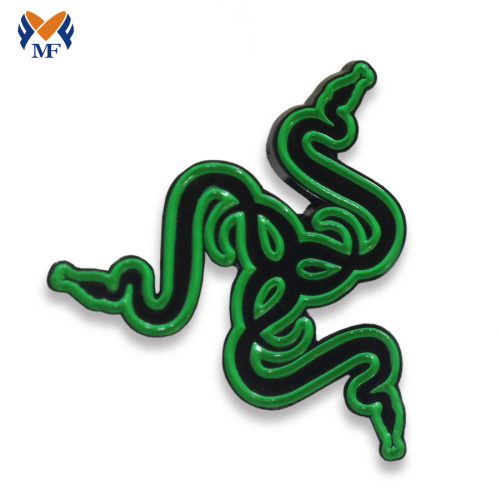 Lapel Pin Badge With Letter Logo Design