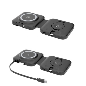 Trending 2024 New Arrivals: Multifunctional Foldable Magnetic Suction Fast Charging Station for Phone Wireless Charger