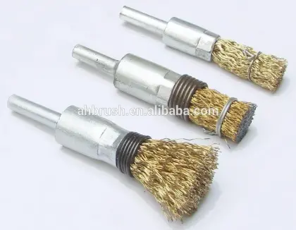 Industry polishing copper wire pen type ending brush with factory price