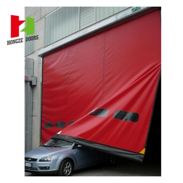 Puerta de autoprotección de PVC con autoprotección.