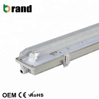 SMD 2835 2x18W G13 End Cap 4ft T8 36W IP65 Tri-proof LED Tube Light Kit for Carport