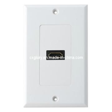Single for HDMI Connector Wall Plate 120 Type