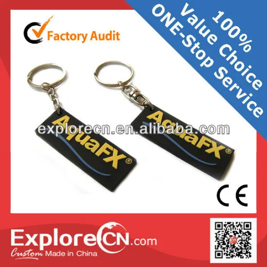 Solid acrylic keychain