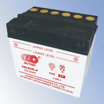 Motorcycle Battery with 12V Voltage and 30Ah Capacity