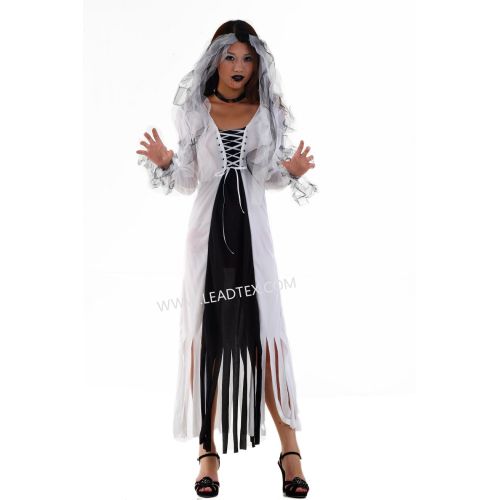 Halloween Witch Dress Adult halloween costumes ghost bride Manufactory
