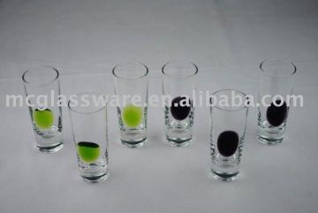 Handmade color shot wine glass