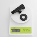 Blackened stainless steel hot and cold angle valve water heater and washing machine toilet corner valve