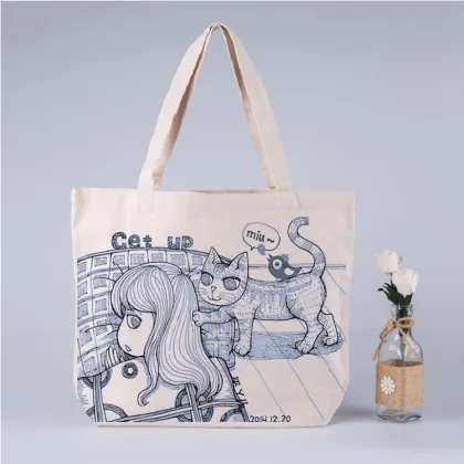 2022 Eco Shopper Promotional Cotton Bags - Custom Factory