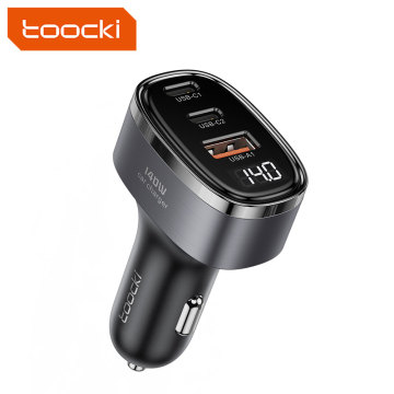 Toocki Metal 140W 100W 65W Laptop Car Charger - QC PD3.0 Quick Charger Dual USB C Type C for MacBook