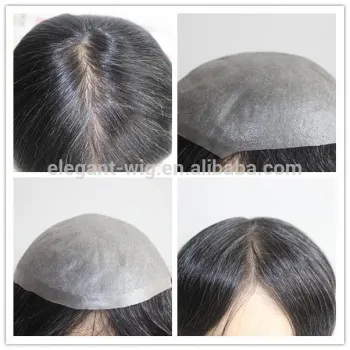 Elegant-wig women hair toupee, thin skin pu toupee good looking