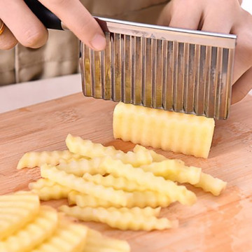 Potato Wavy Edged Tool Stainless Steel Kitchen Gadget Vegetable Fruit Cutting creativa kitchen gadgets cuisine outils accessoire