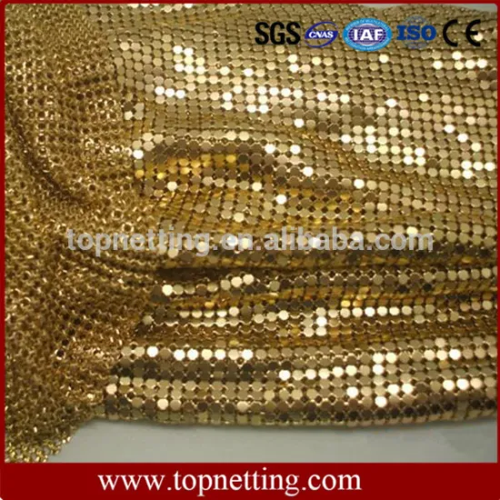 Metal Sequin Fabric Curtain, Aluminium Metallic Cloth