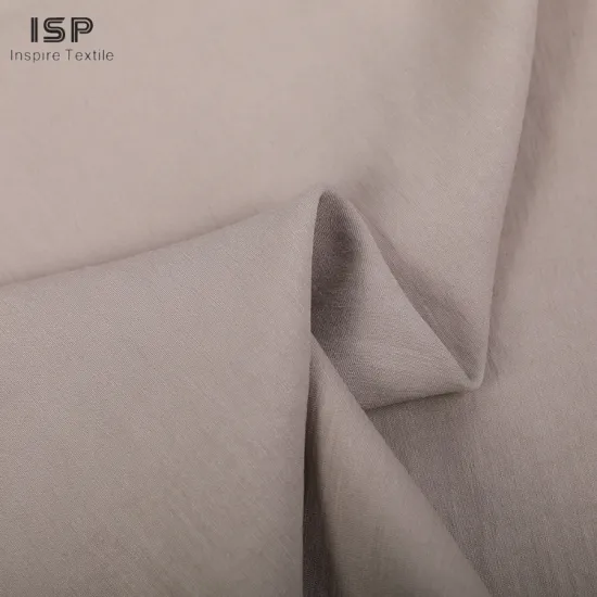 Stock Eco Woven Plain Polyester Rayon Fabric