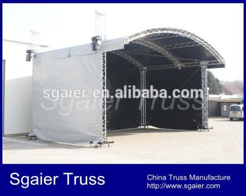 8x6m aluminum truss stages with arched roof