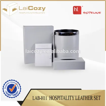 hospitality leather set/elegant desk sets/customized luxury desk set