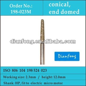 HP conical shape medium grit coating diamond carving tool