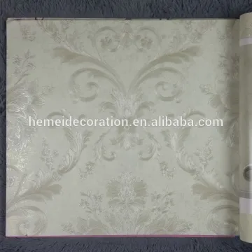 Newest Damascus style wallpaper vinyl deep embossed wallpaper non-woven wallpaper